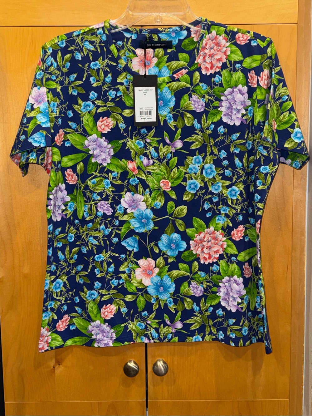 Jim Thompson Navy Floral Tee-Shirt
